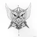 illuminati sleeve  tattoo design idea