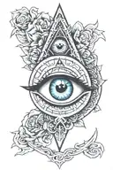 3rd eye tattoo design idea