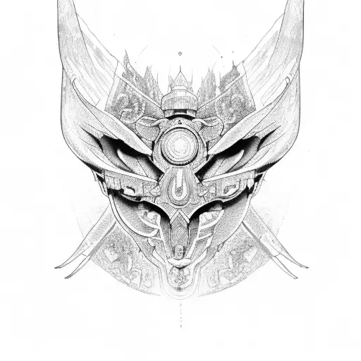 e46 headlight of ra tattoo design idea