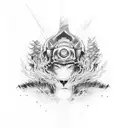 e46 headlight  tattoo design idea