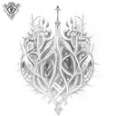 Tattoo on the arm of a DNA tree with the names Tanush, Mahi and Ziya embedded into it tattoo design idea