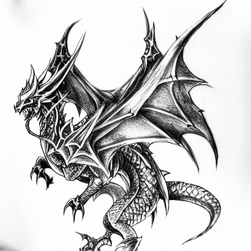 final fantasy 12, final fantasy 14, dnd dice, dragon, bahamut tattoo design idea