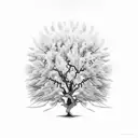 Willow tree with the name Jade written with the roots tattoo design idea