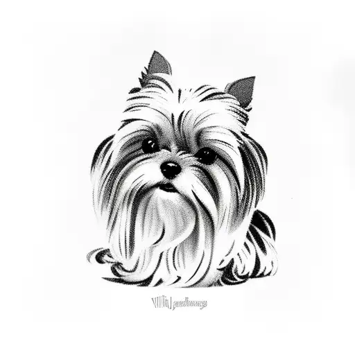 Yorkshire terrier Chef tattoo design idea