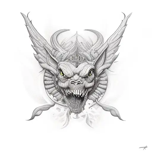 imp tattoo design idea