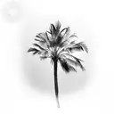palm trees tattoo design idea