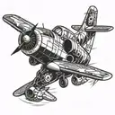 jet with Maverick and 12-1-22 tattoo design idea