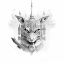 year 2000 tattoo design idea