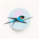 Swallow Bird tattoo design idea