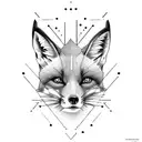 Fox tattoo design idea