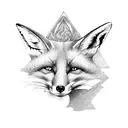 Fox tattoo design idea