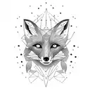 Fox tattoo design idea