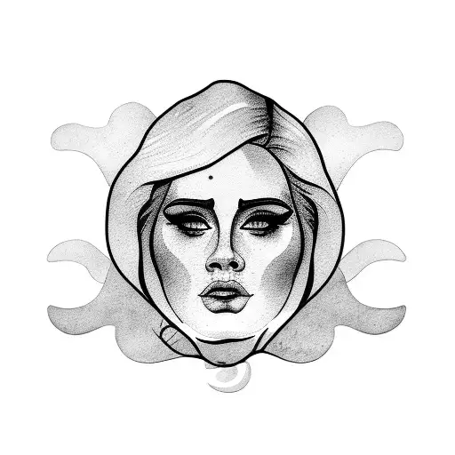 Adele and Lana del Rey tattoo design idea