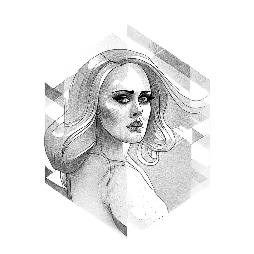 Adele tattoo design idea