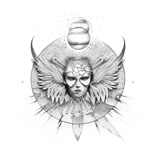 Icarus tattoo design idea