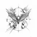 Icarus tattoo design idea