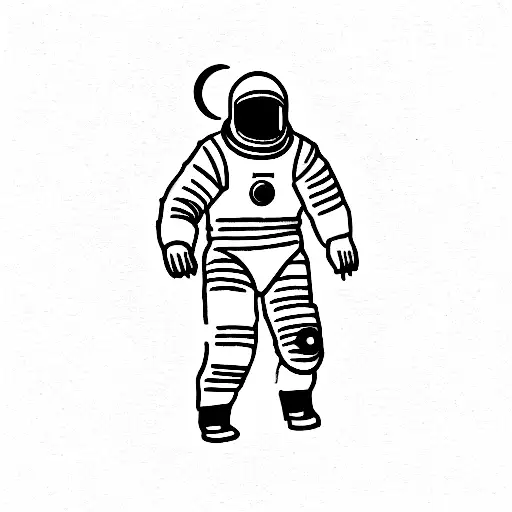 2001 a space odyssey space suit tattoo design idea