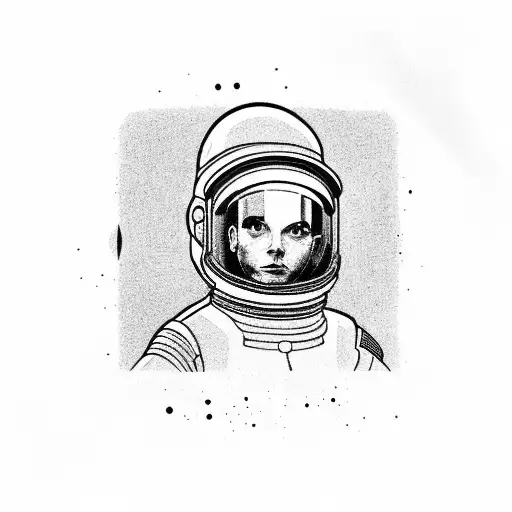 2001 a space odyssey space suit tattoo design idea