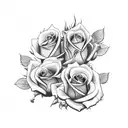 three clocks with roses sleeve tattoo design idea