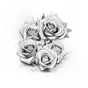three clocks with roses sleeve tattoo design idea