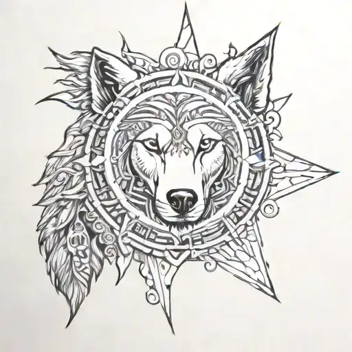 half sleeve Philippine sun positioned at the shoulder in the sun, the Leo zodiac, husky, elements of basketball  tattoo design idea