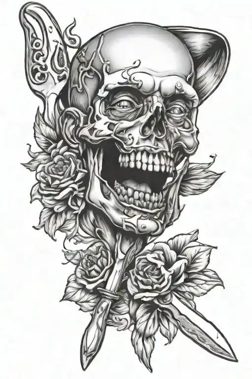 if you're not fed love on a silver spoon, you learn to lick it from a knife tattoo design idea
