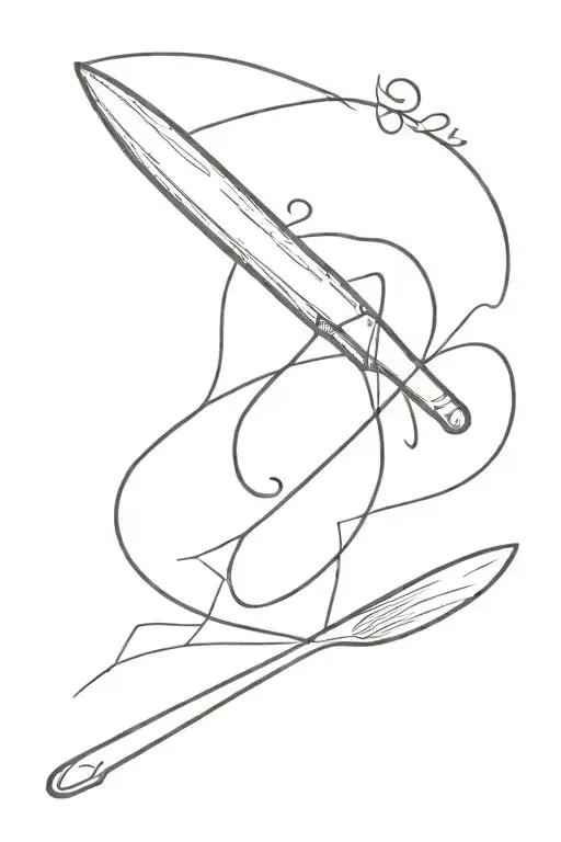 Minimalist "If You're Not Fed Love On A Silver..." Tattoo Idea