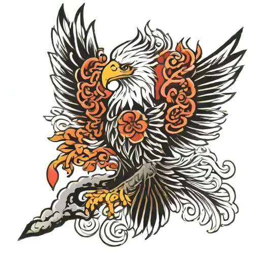 Eagle tattoo design idea