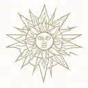 Philippine sun tattoo design idea