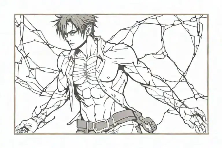 eren yeager kill human tattoo design idea