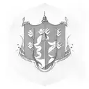 albanian flag with Slovák simbol tattoo design idea