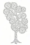 tree of life dna strand tattoo design idea