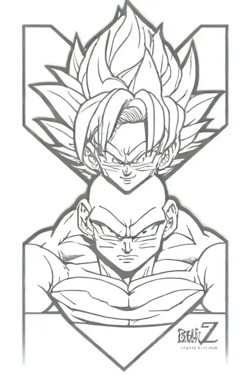 dragon ball z tattoo design idea