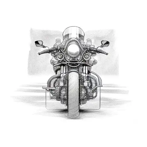 motorcycles adventure tattoo design idea