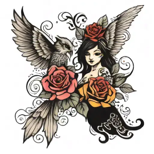 matching couples tattoo tattoo design idea