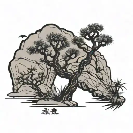 joshua tree tattoo design idea