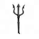 a trident tattoo design idea