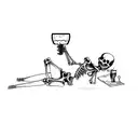 a skeleton drinking a beer tattoo design idea