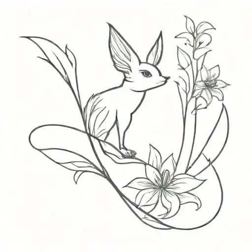 Revival only siluet tattoo design idea