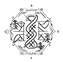 The Elvish script for 'Not all those who wander are lost' tattoo design idea