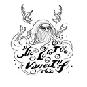 The Elvish script for 'Not all those who wander are lost' tattoo design idea