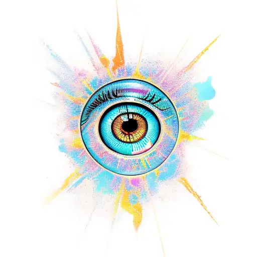 Eye of Ra tattoo design idea