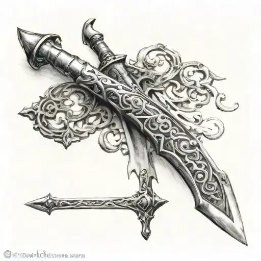 espada medieval style tattoo tattoo design idea