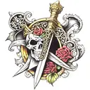 espada medieval style tattoo tattoo design idea