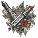 espada medieval style tattoo tattoo design idea