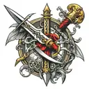 espada medieval style tattoo tattoo design idea