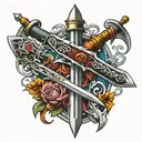 espada medieval style tattoo tattoo design idea