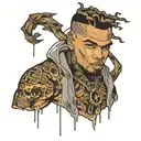 chris brown tattoo design idea