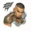 chris brown tattoo design idea