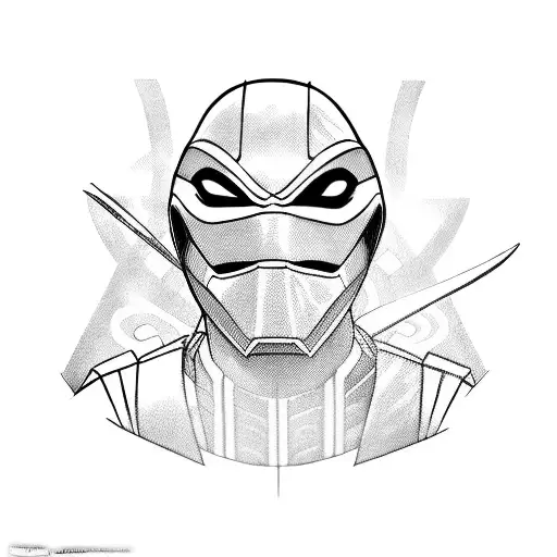 power ranger with ninja turtles, with spiderma, batman, star wars tattoo design idea